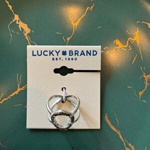Lucky Brand Silver Oval Ring